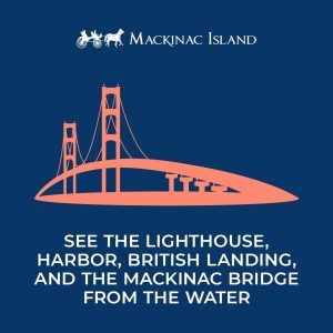 On a Mackinac Island kayak tour you can see Round Island Lighthouse, Arch Rock, Devil’s Kitchen and the Mackinac Bridge.