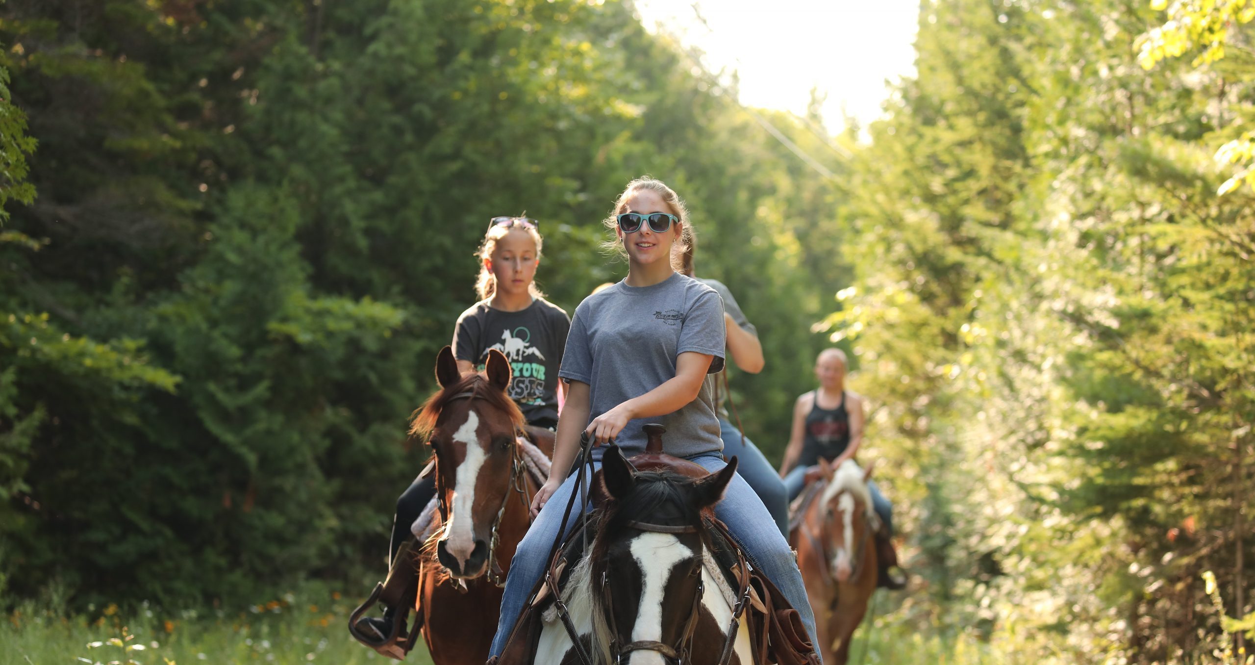 Horseback riding through Mackinac Island State Park is one of many outdoor activities to enjoy on Mackinac Island.