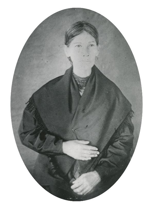 Portrait of Agatha Biddle, who had both European and Native American heritage