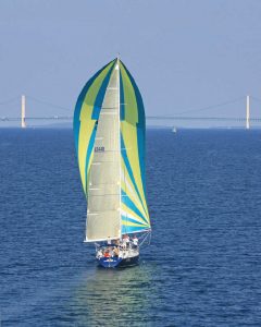 Mackinac Island is the destination for two annual sailboat races that start in Chicago and in Port Huron.