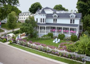 Metivier Inn is one of many Mackinac Island hotels, inns and B&Bs that can accommodate groups of five people or more.