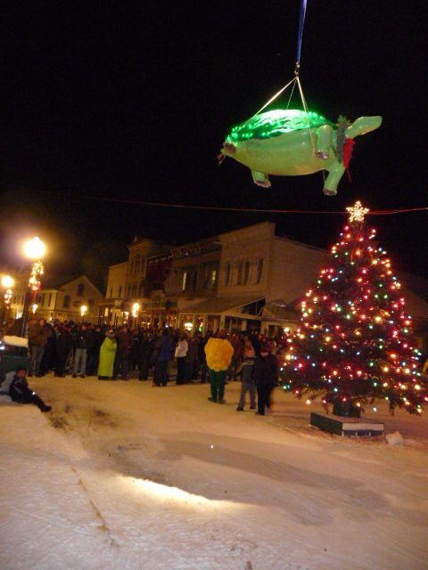 Winter events and activities on Mackinac Island include the Great Turtle Drop on New Year’s Eve.