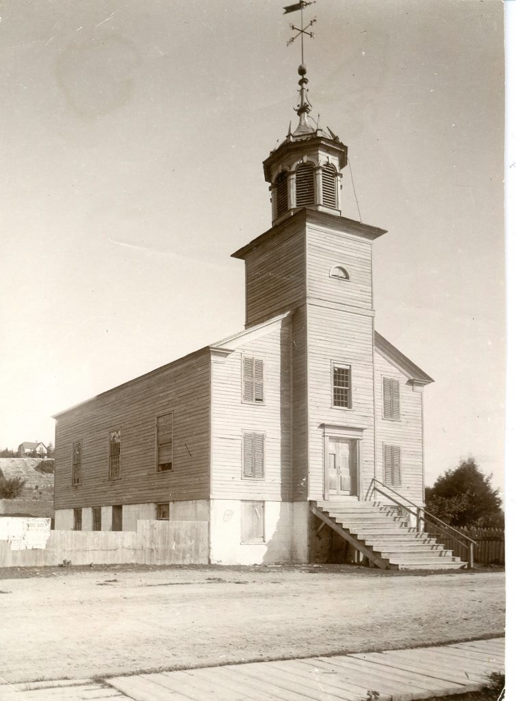 During the Mackinac National Park era in the late 1800s, the Mission Church on Mackinac Island was already 65 years old.
