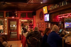 Mackinac Island's nightlife hot spots include Horn's Bar with live music