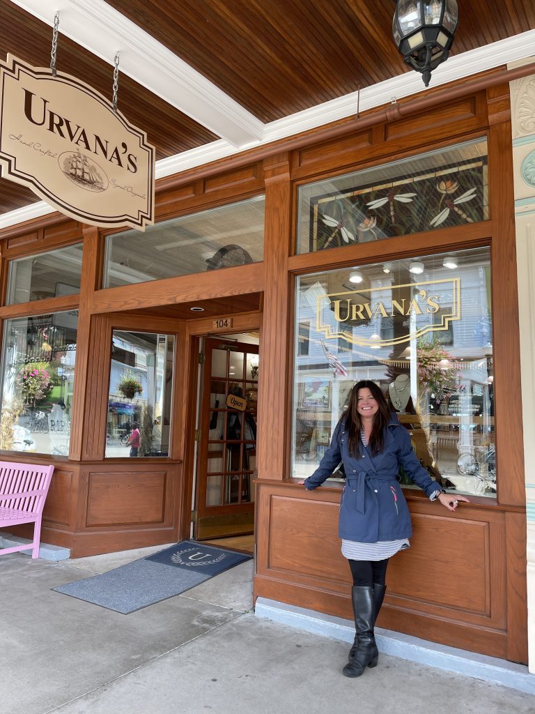 Urvana’s is one of many unique shops and galleries on Mackinac Island that caters to both visitors and residents.