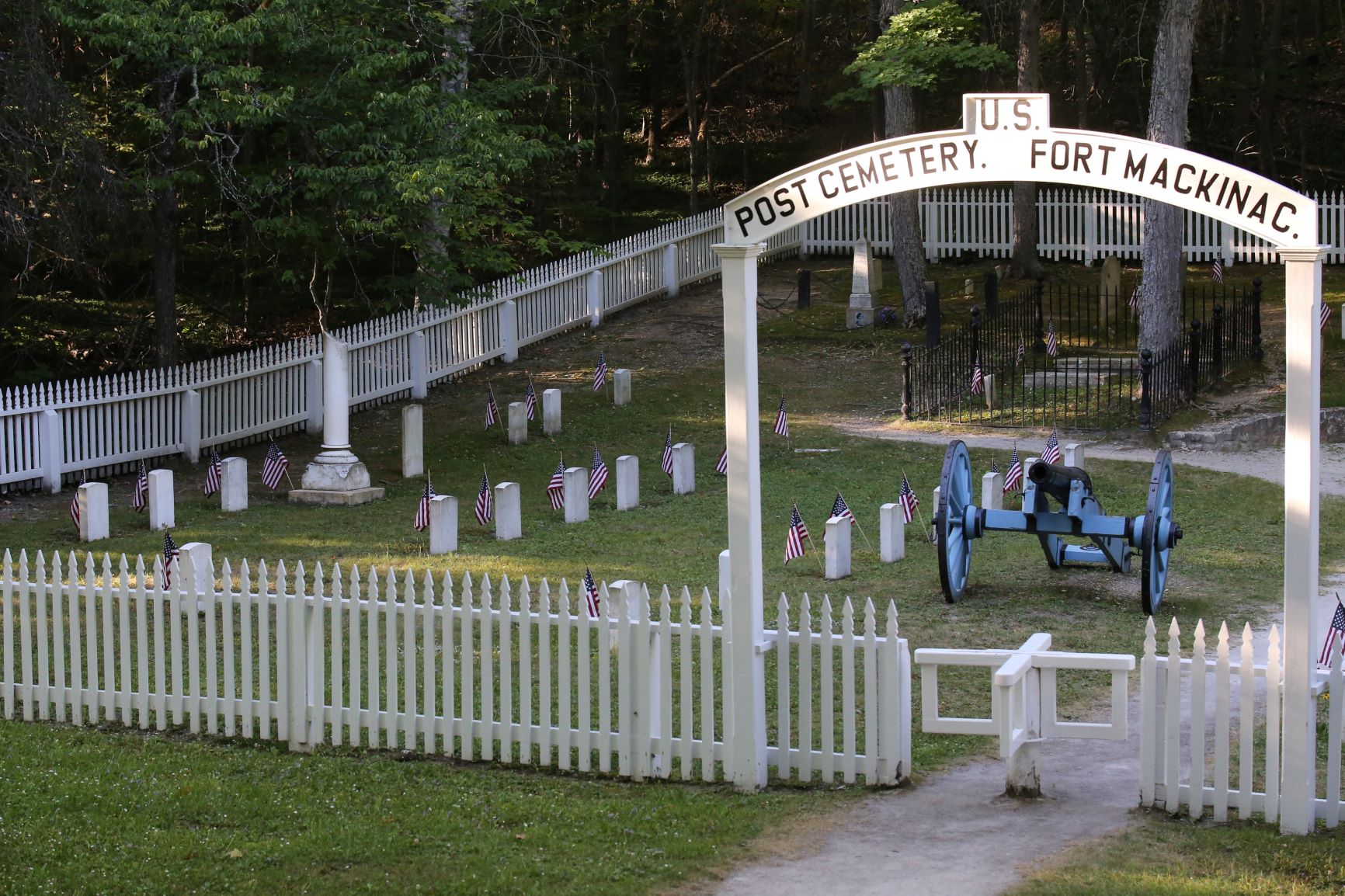 Entrance Gate to Post Cemetery of U.S. Fort Mackinac