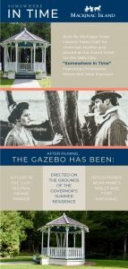 History of Somewhere in Time gazebo on Mackinac Island
