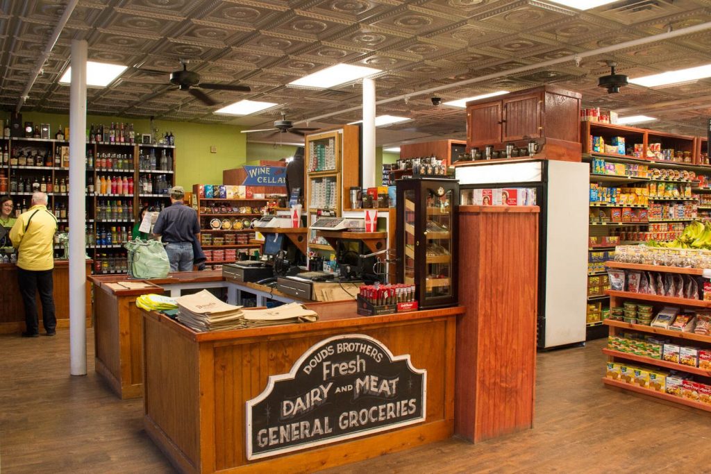 Doud’s Market & Deli on Mackinac Island is a grocery store that stocks food, drinks and picnic items.