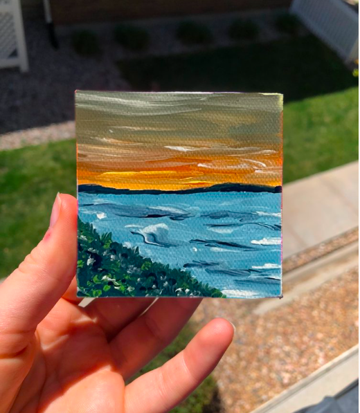 Mini canvases, me, watercolor and acrylic, 2023. : r/Watercolor