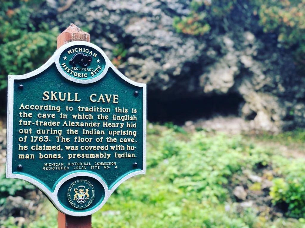 Skull Cave is one of many historic landmarks in Mackinac Island State Park that have each have their own unique story.