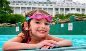 Mackinac Island’s Grand Hotel is home to the Esther Williams Swimming Pool named after the ‘This Time for Keeps’ movie star.