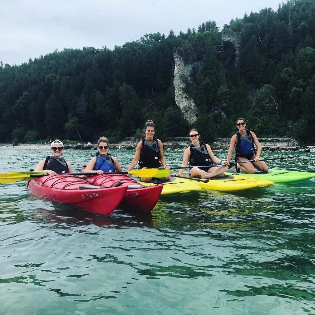 Girlfriends on Kayaks – Mackinac Island Tourism Bureau