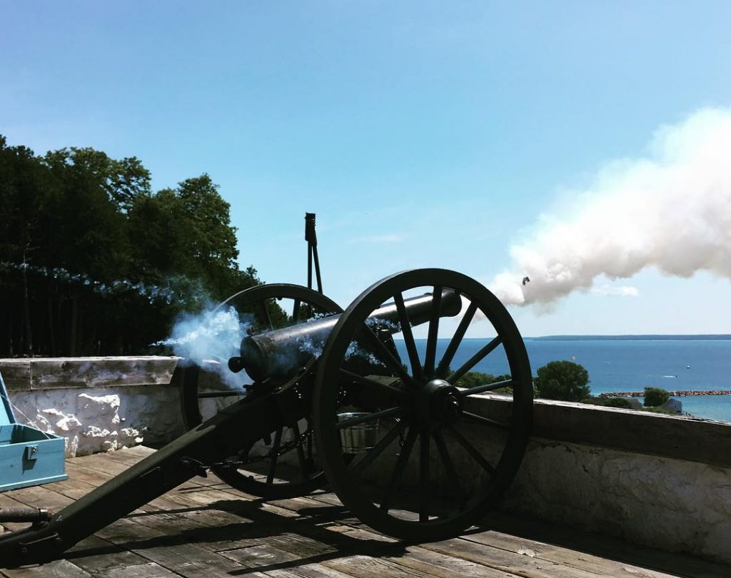 Cannon Firing from Fort Mackinac – Mackinac Island Tourism Bureau