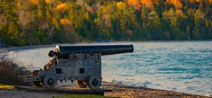 History buffs visiting Mackinac Island will enjoy British Landing, where the Redcoats launched their attack in the War of 1812.