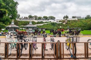 Mackinac Island bicycle rides, horse-drawn carriage tours and Fort Mackinac adventures are fun things to do for all ages.