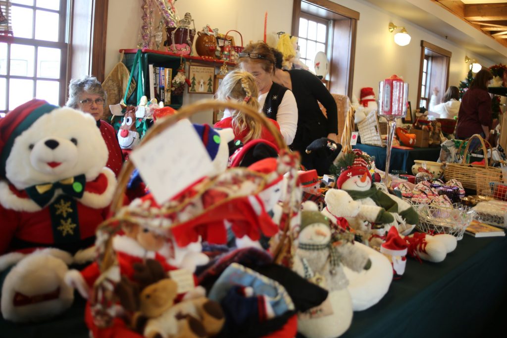 Homemade crafts at Mackinac Island Christmas Bazaar