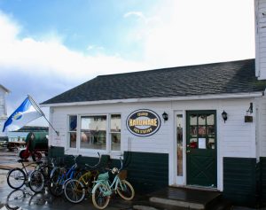 Mackinac Island’s hardware store and fueling station called Island Hardware is located on the coal dock right downtown.